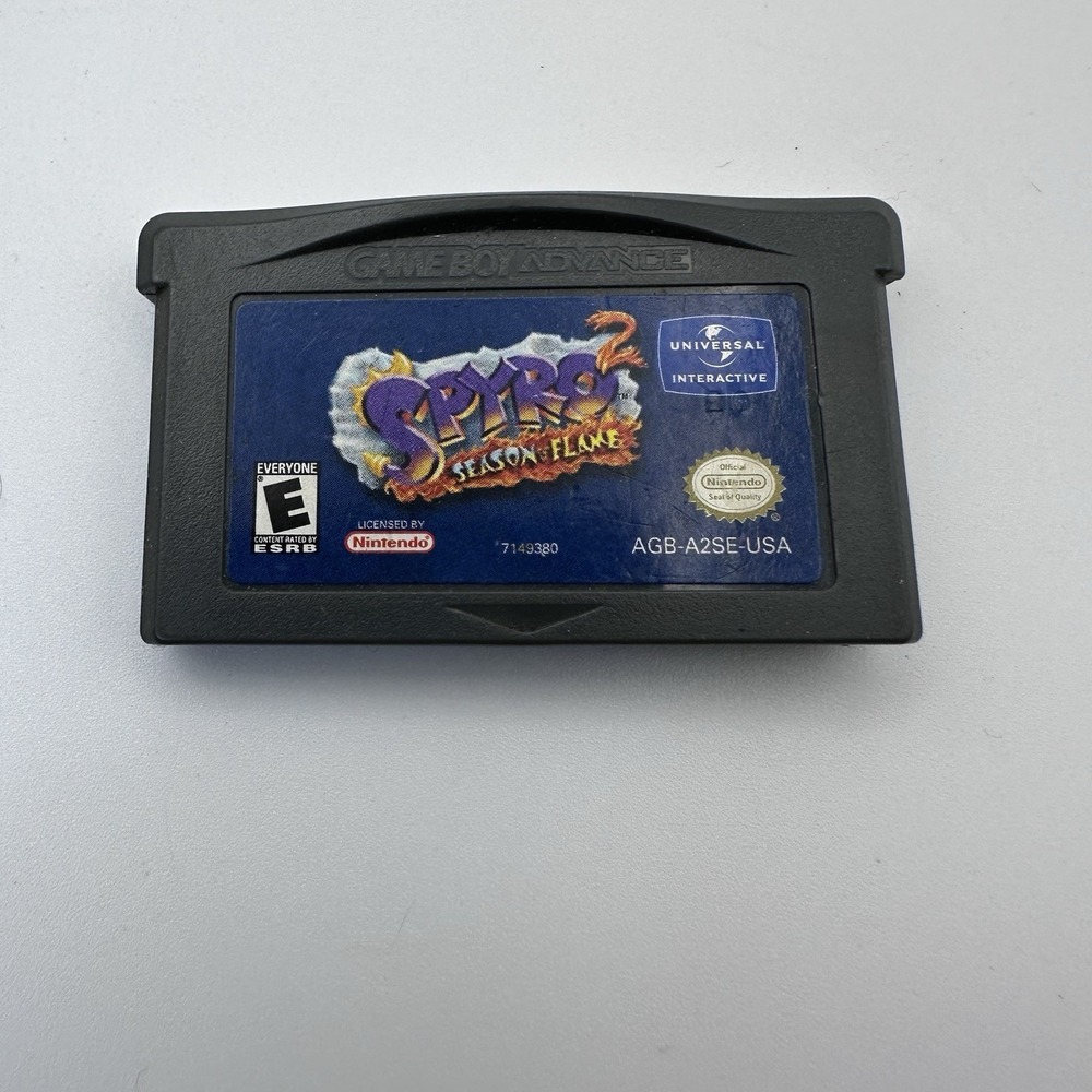 Spyro 2: Season of Flame Nintendo Game Boy Advance GBA AGB-A2SE-USA Authentic